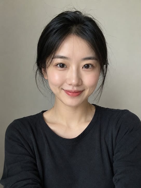 婉约书卷美人肖像 参考图 1