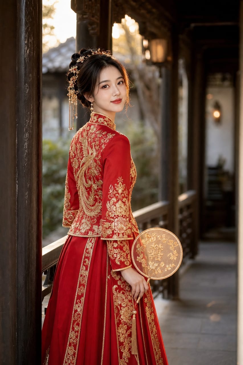 中式婚服摄影 网友生成效果