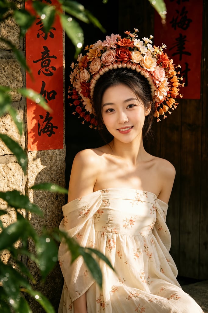 花满头